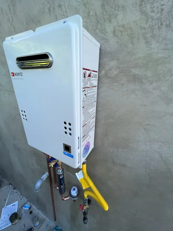 Tankless water heater installation for Crescent Manor homes